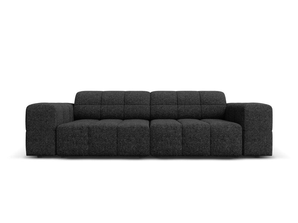 CHICAGO 3 seater sofa black chenille Cosmopolitan Design Eye on Design