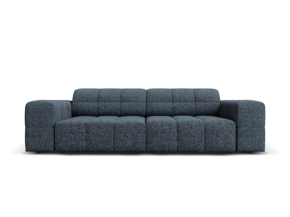 CHICAGO 3 seater sofa blue chenille Cosmopolitan Design Eye on Design