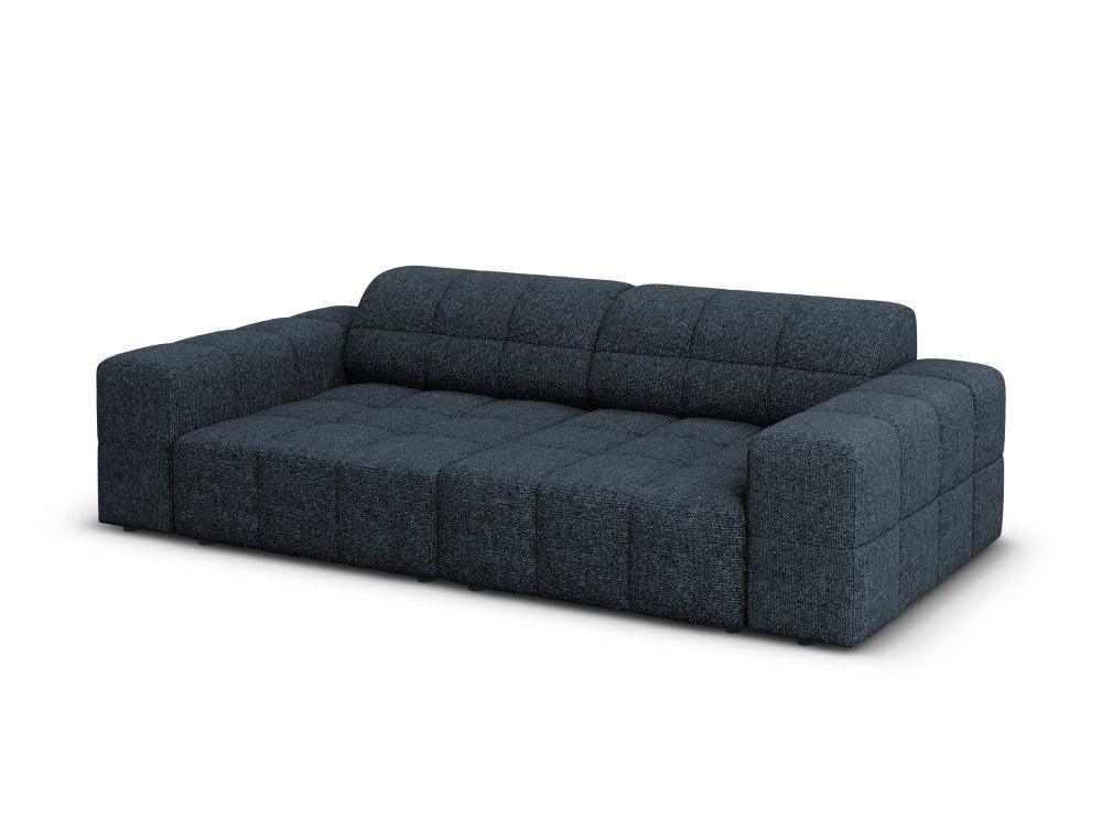 CHICAGO 3 seater sofa blue chenille Cosmopolitan Design Eye on Design