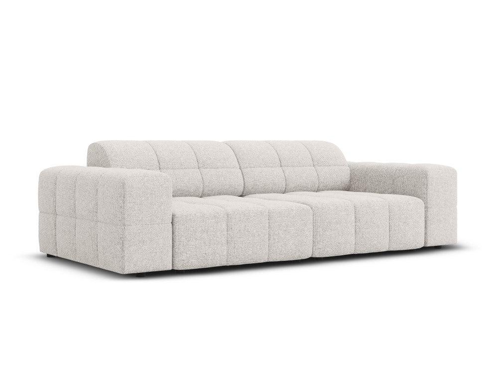 CHICAGO 3 seater sofa light grey chenille Cosmopolitan Design Eye on Design