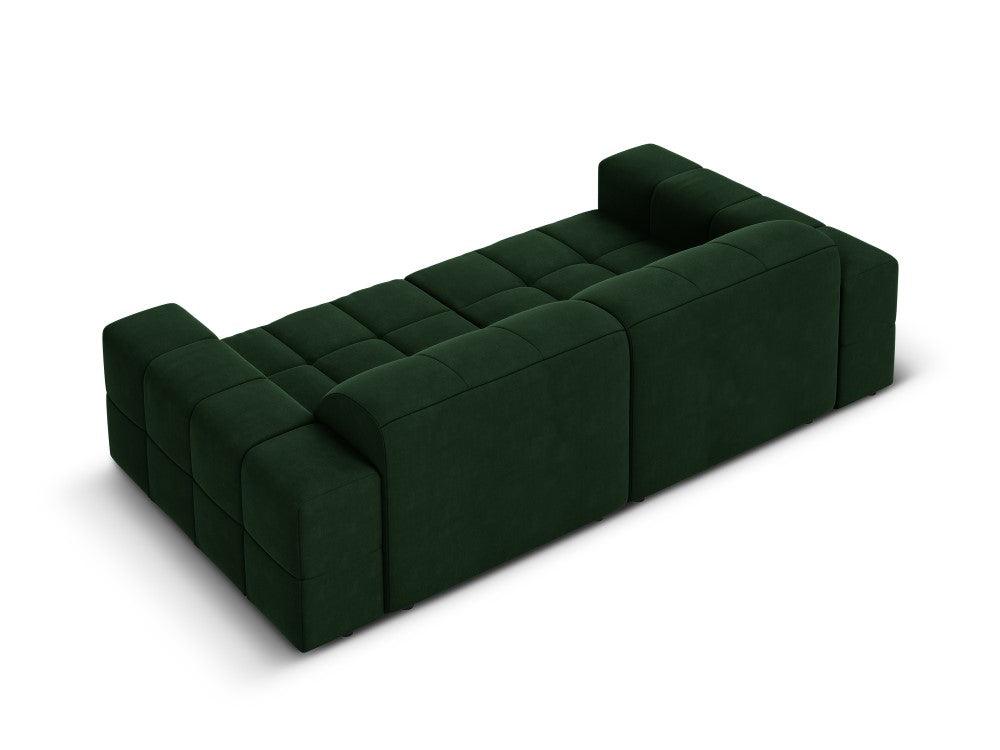 Velvet 3-seater sofa CHICAGO bottled green Cosmopolitan Design Eye on Design