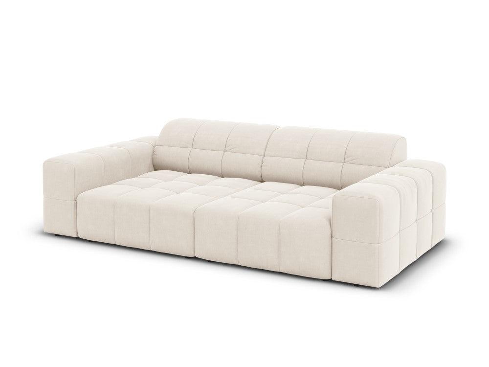 Velvet 3-seater sofa CHICAGO light beige Cosmopolitan Design Eye on Design