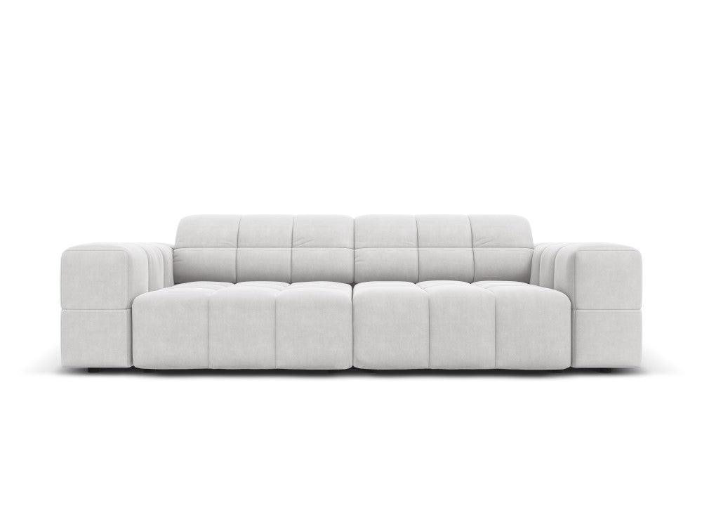 Velvet 3 seater sofa CHICAGO light grey Cosmopolitan Design Eye on Design