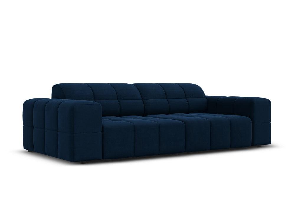 Velvet 3 seater sofa CHICAGO royal blue Cosmopolitan Design Eye on Design