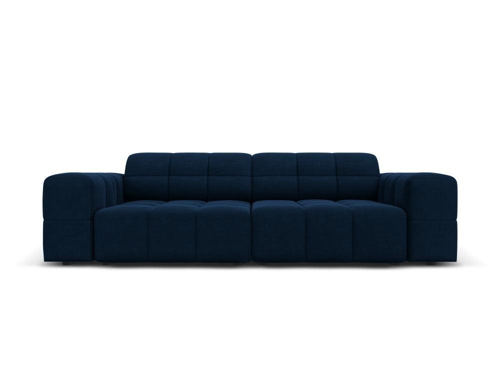 Velvet 3 seater sofa CHICAGO royal blue Cosmopolitan Design Eye on Design