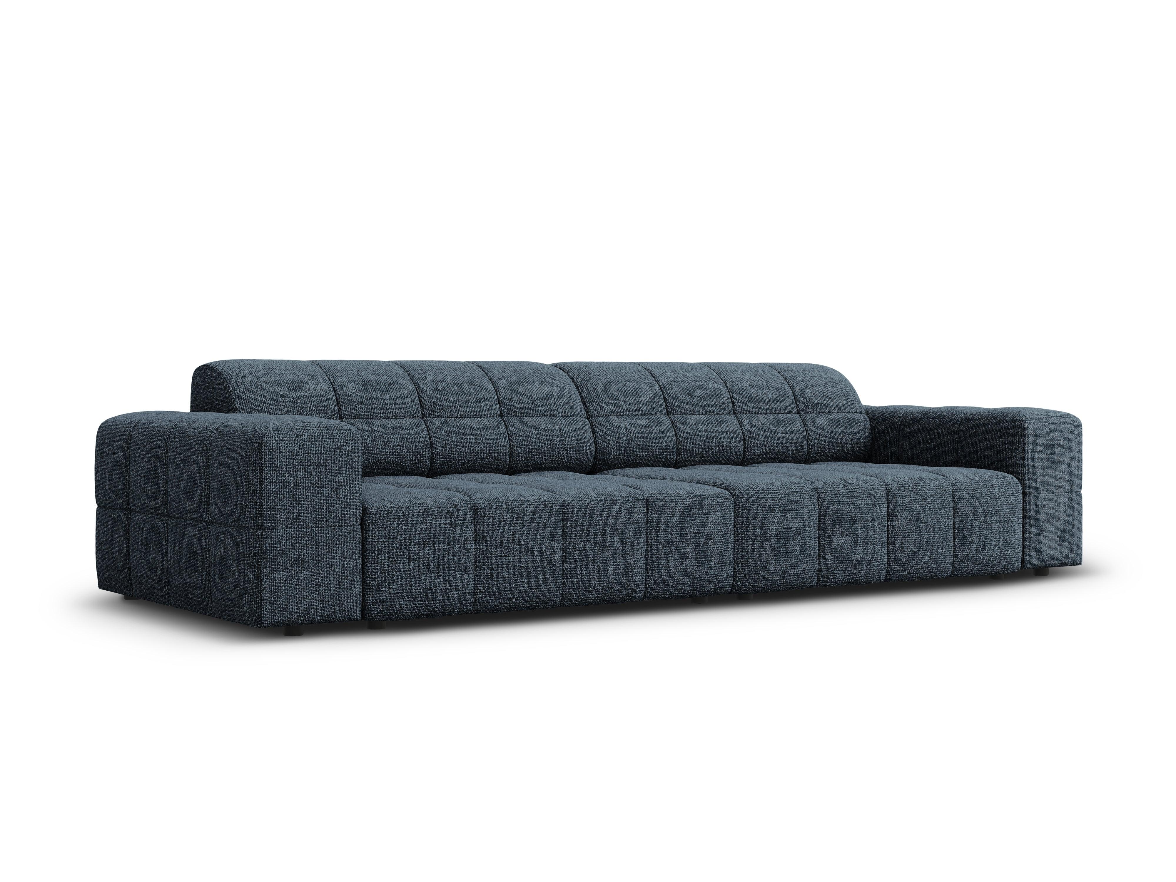 CHICAGO 4-seater sofa blue chenille Cosmopolitan Design Eye on Design