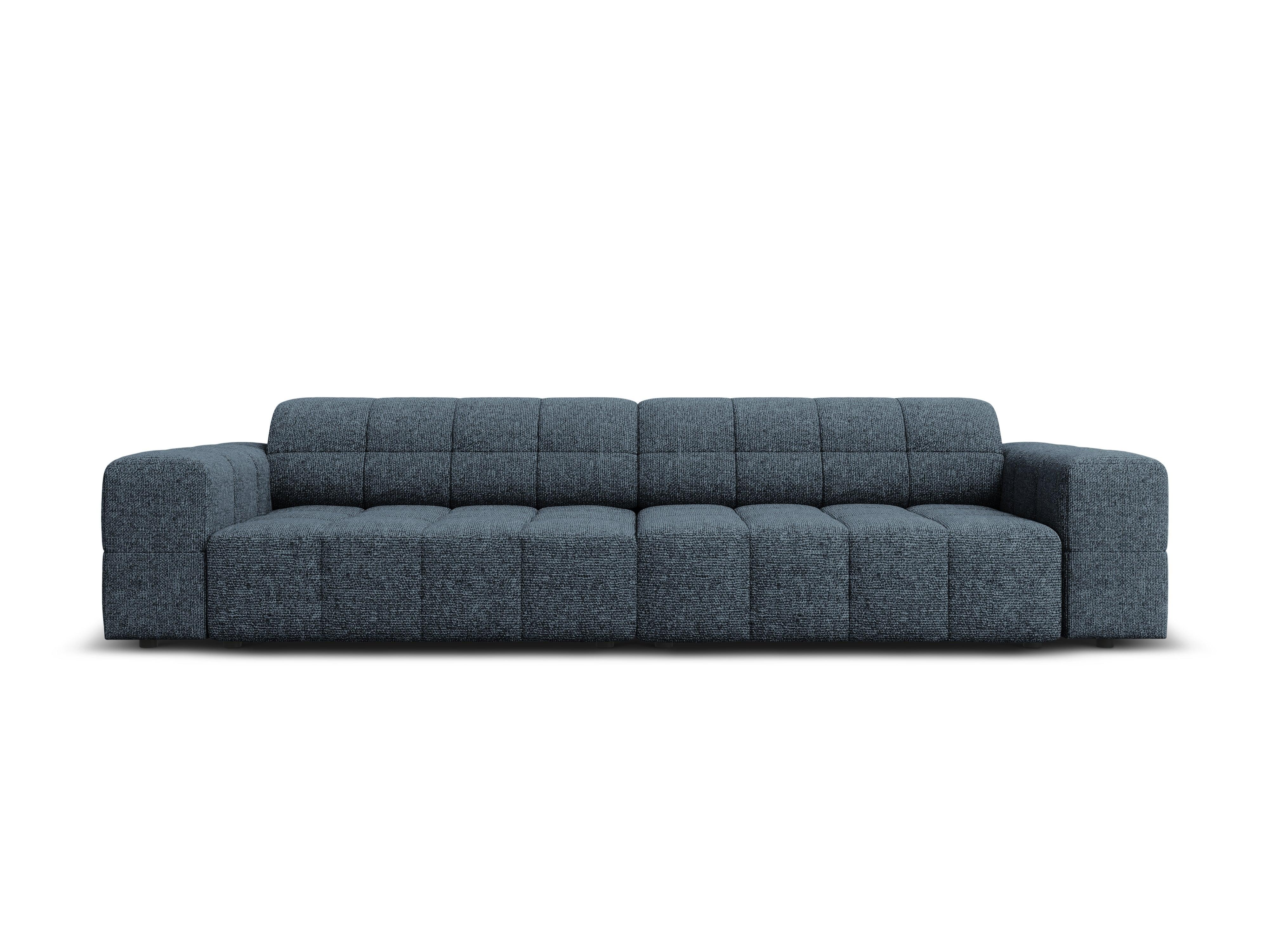 CHICAGO 4 seater sofa blue chenille Cosmopolitan Design Eye on Design