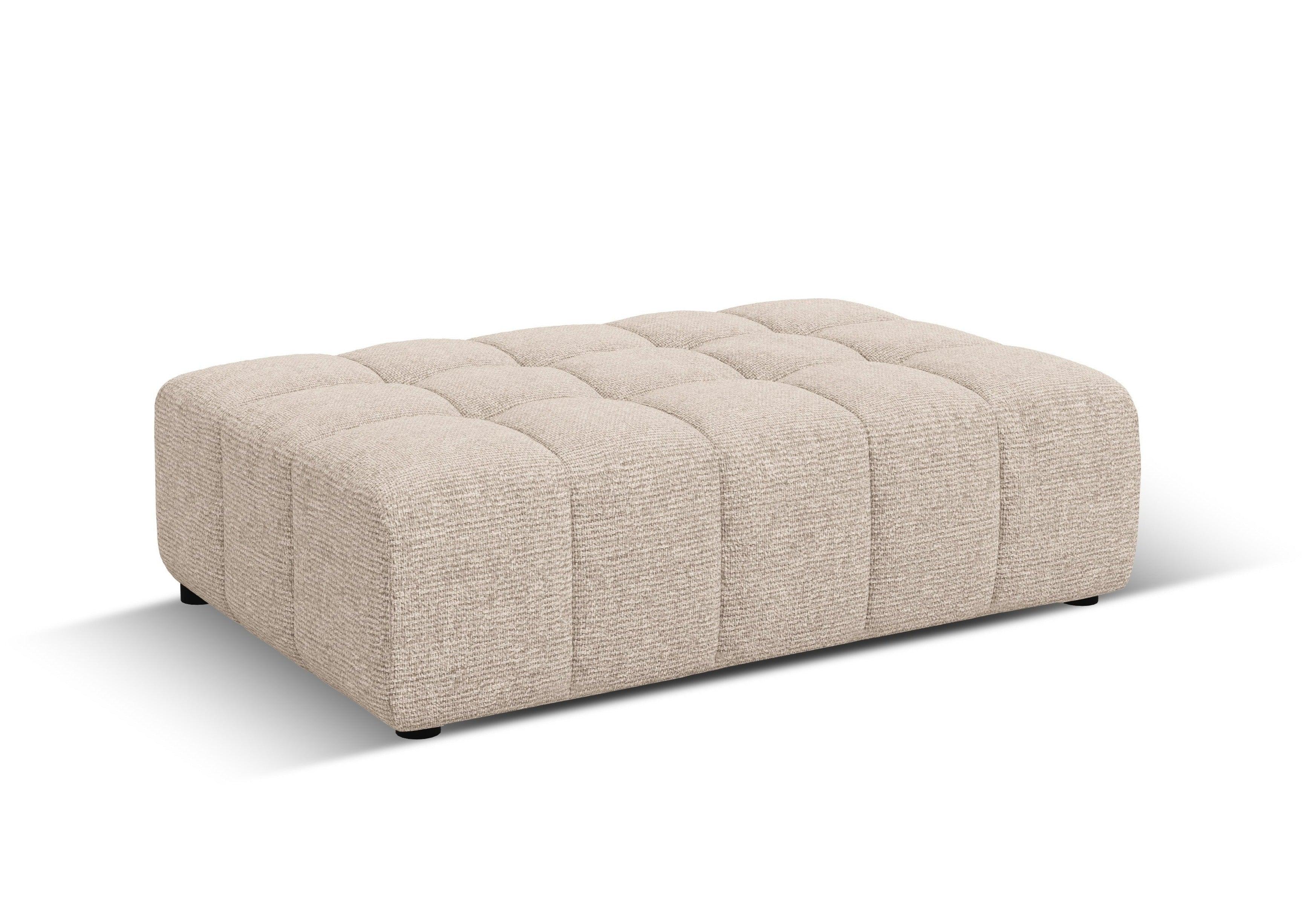 CHICAGO pouf beige chenille Cosmopolitan Design Eye on Design