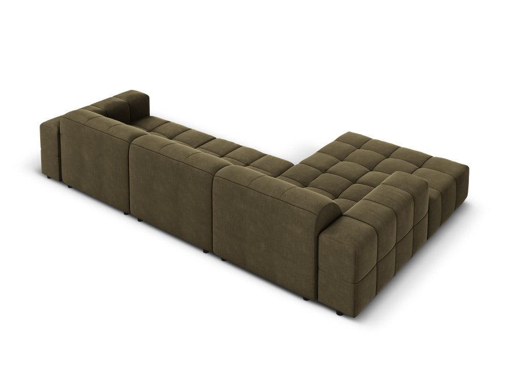 Left corner velvet 4-seater CHICAGO olive Cosmopolitan Design Eye on Design