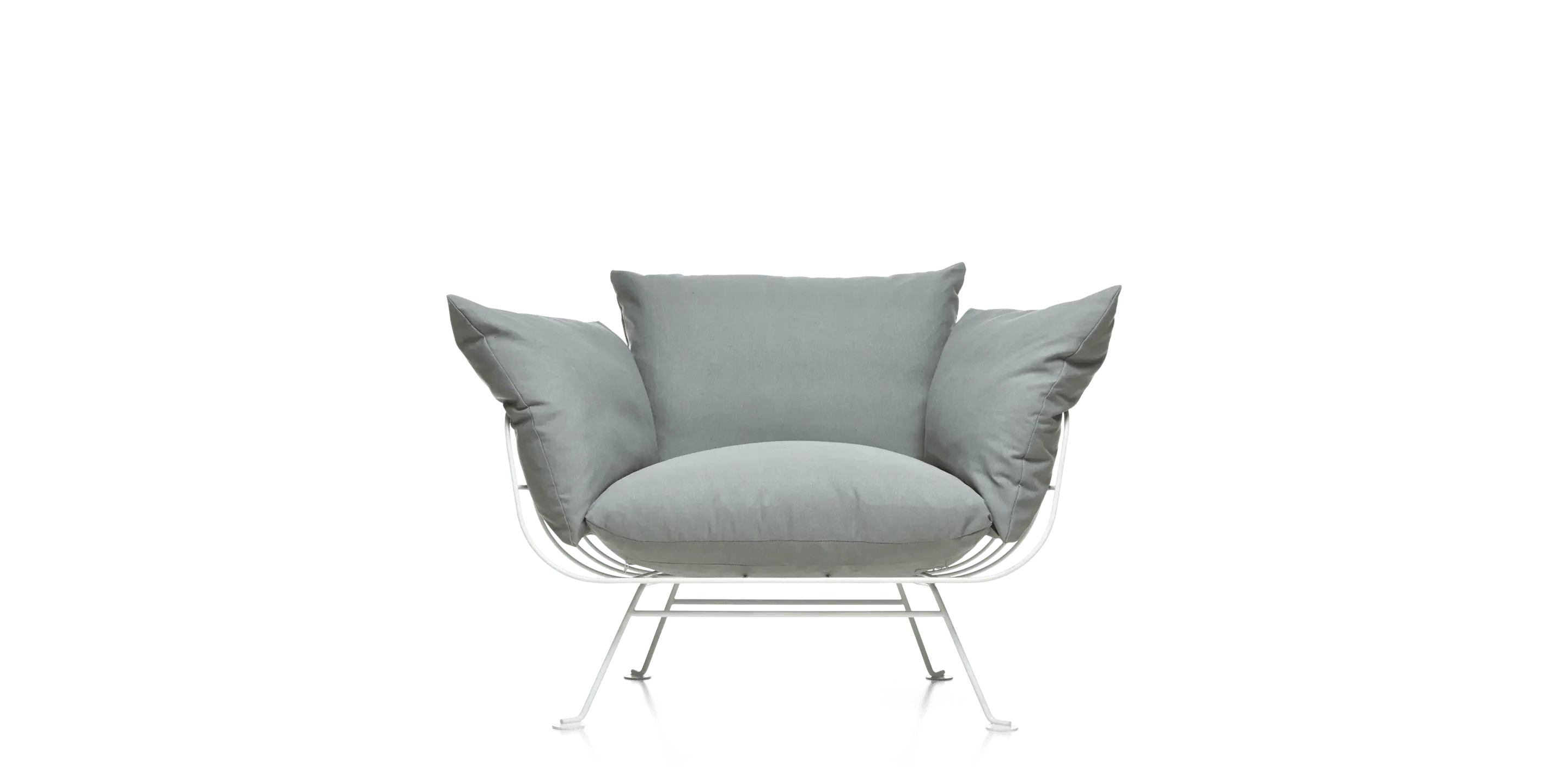 Armchair NEST white base Moooi Eye on Design