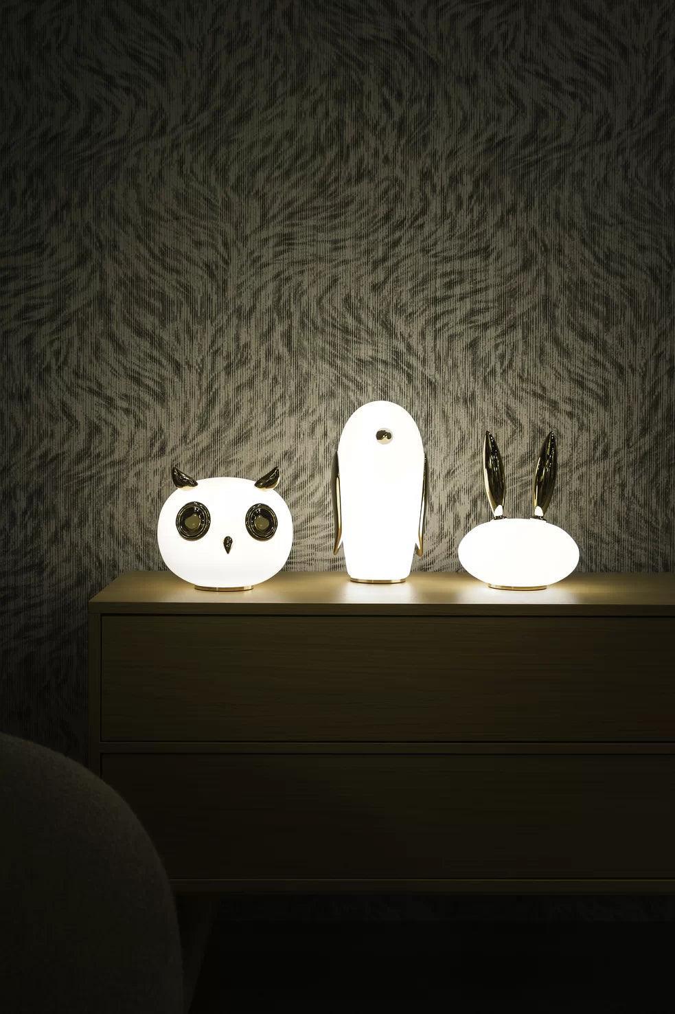 PET LIGHT PURR decorative lamp - RABBIT gold Moooi Eye on Design