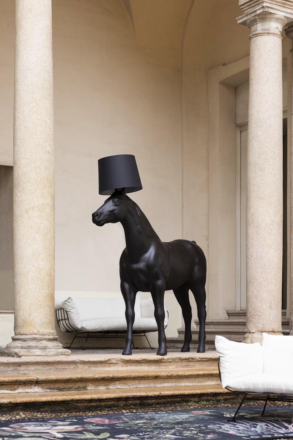 HORSE floor lamp black Moooi Eye on Design