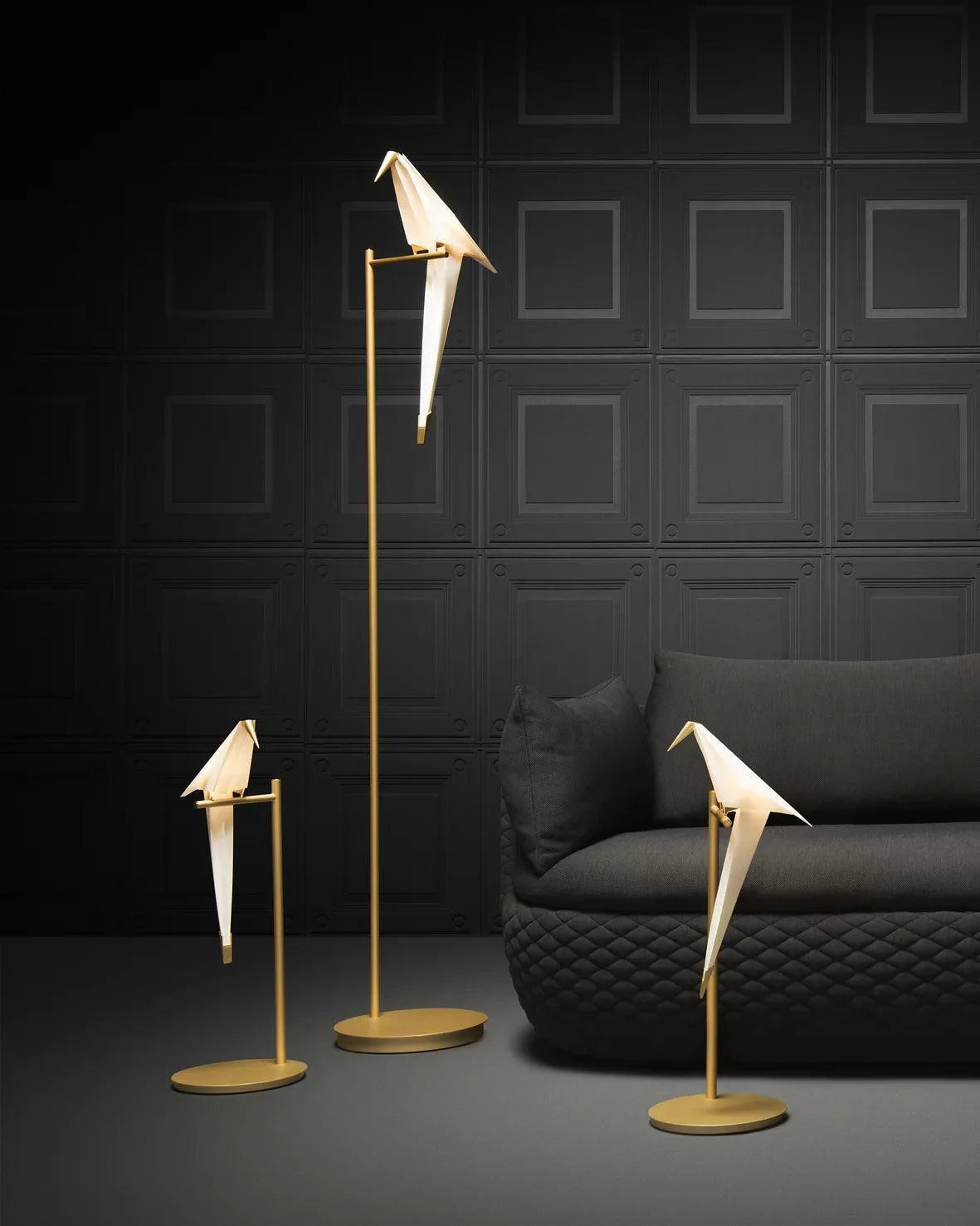 PERCH floor lamp steel Moooi Eye on Design