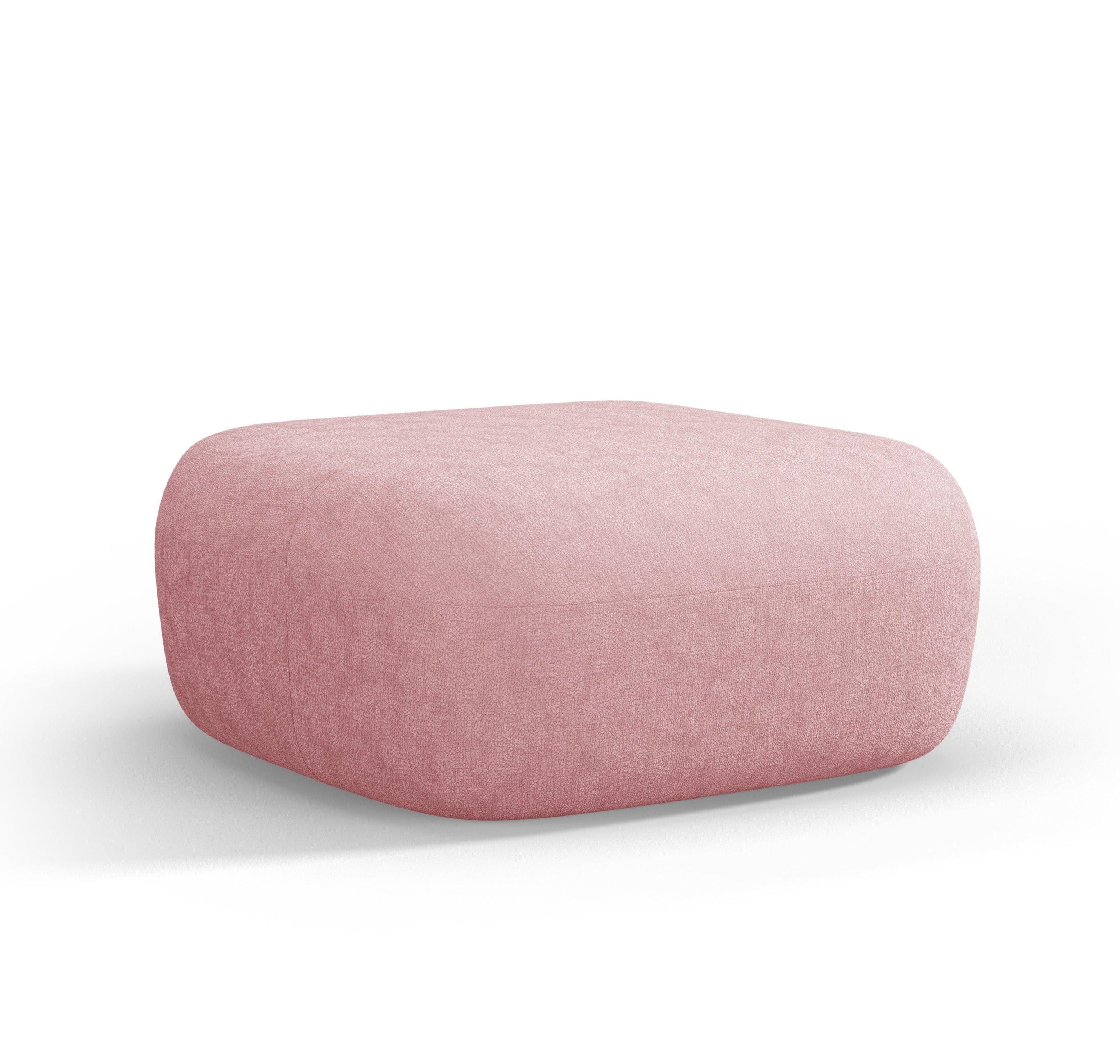 ALDRIN pouffe pink chenille Windsor & Co Eye on Design