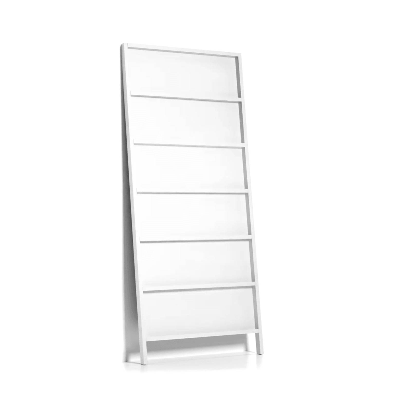 Bookcase OBLIQUE white Moooi 286 cm Eye on Design