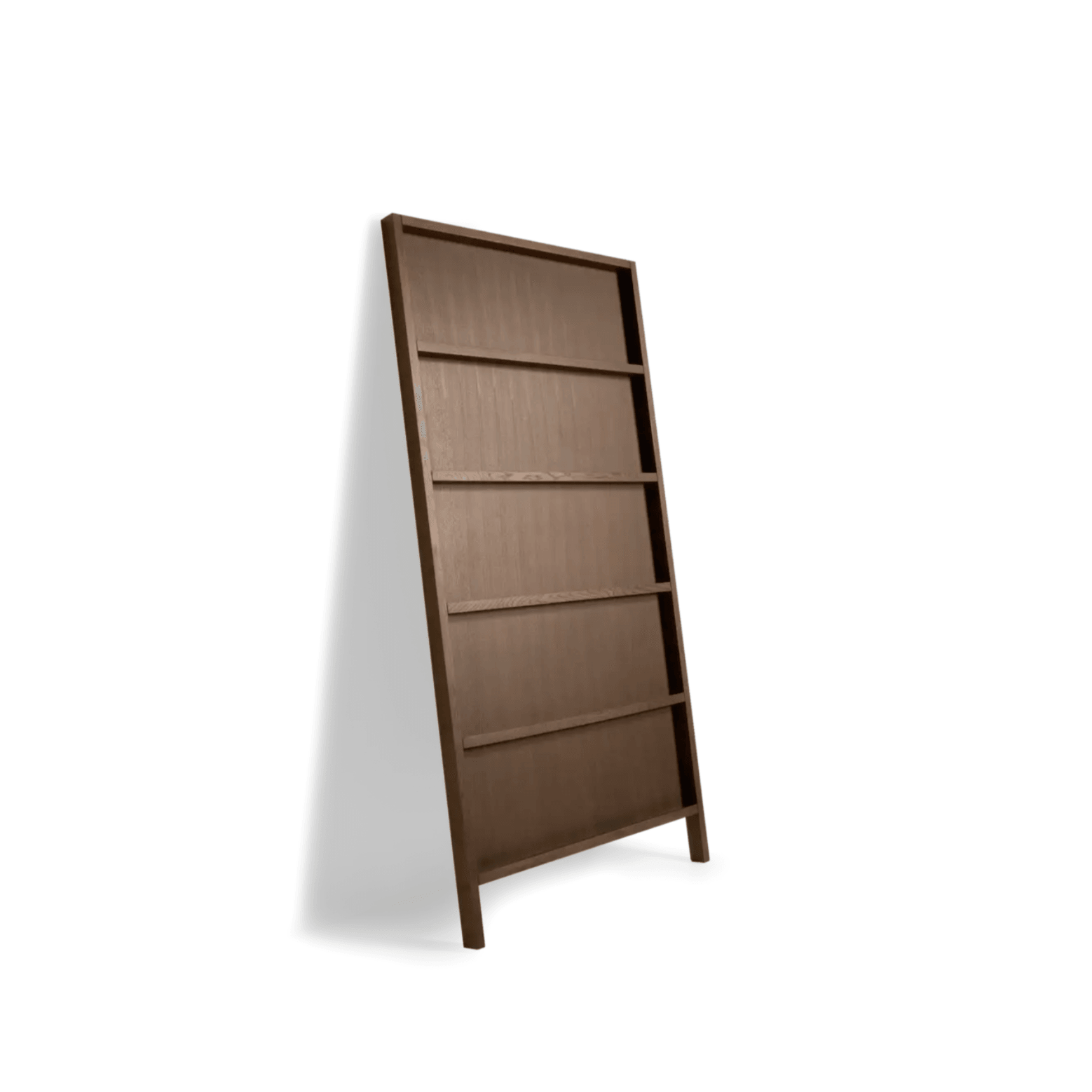 Bookcase OBLIQUE solid cinnamon oak Moooi 210 cm Eye on Design