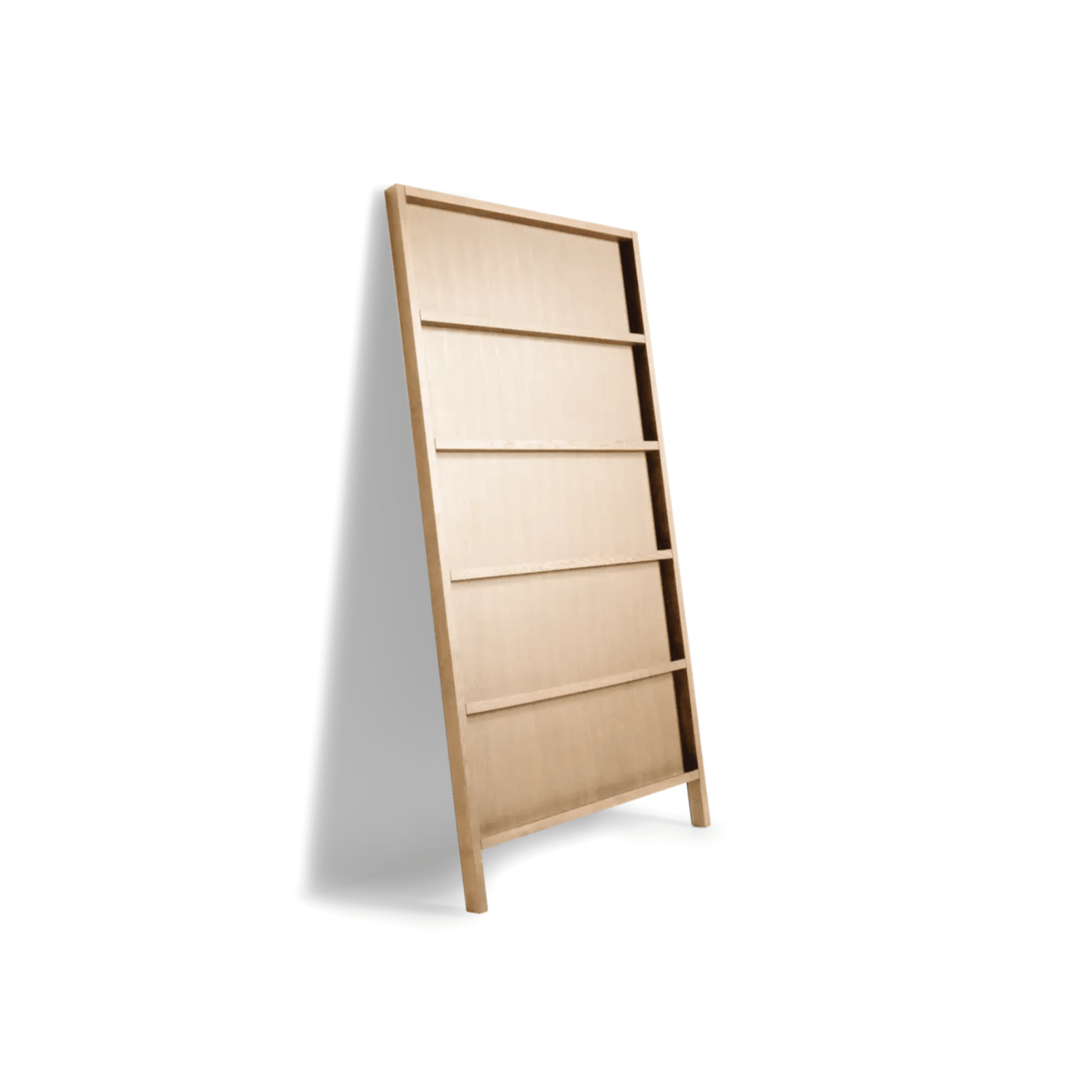 Bookcase OBLIQUE solid oak natural white wash Moooi 210 cm Eye on Design