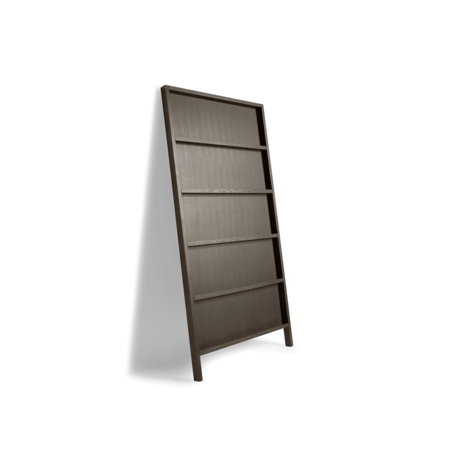 Bookcase OBLIQUE solid oak gray Moooi 210 cm Eye on Design