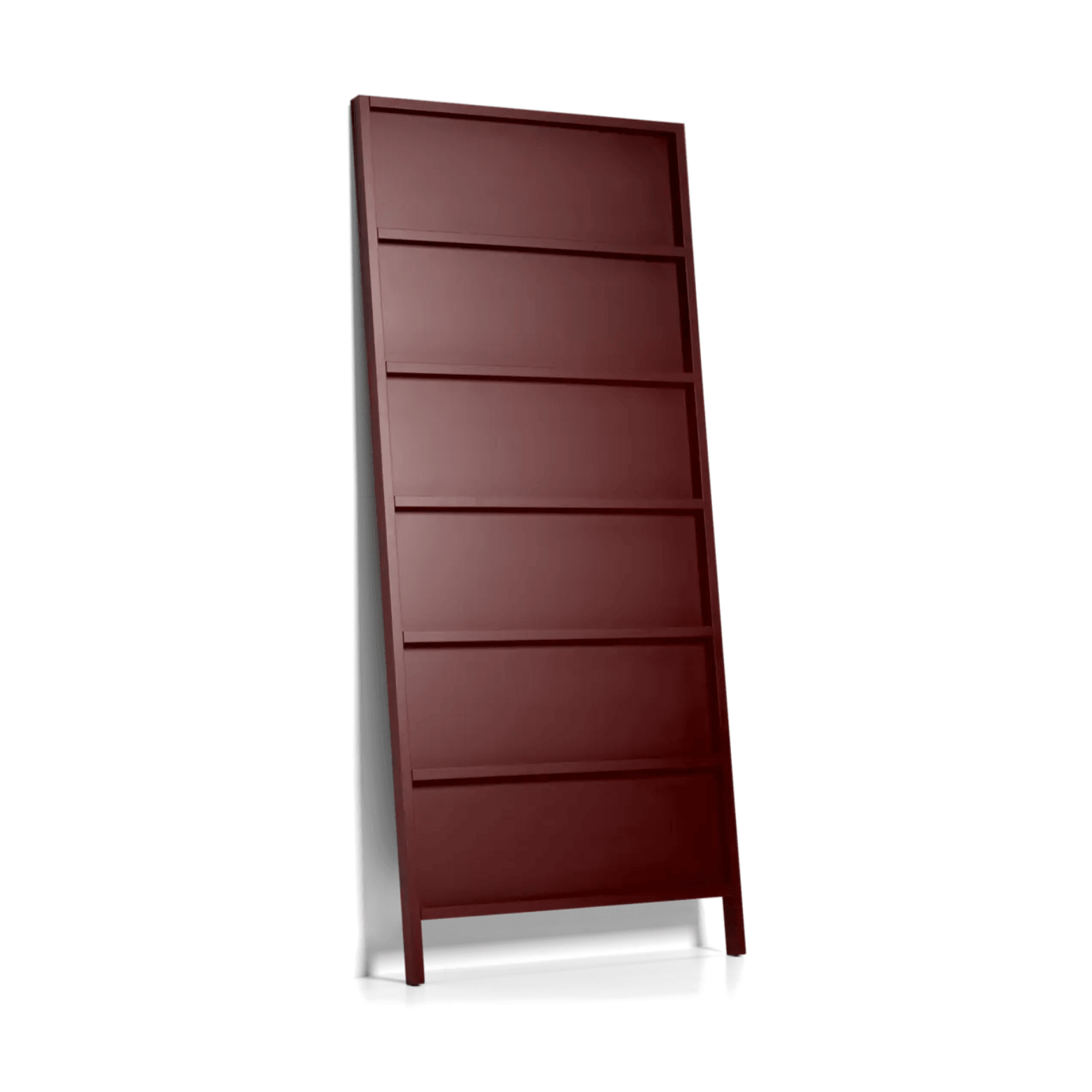 Bookcase OBLIQUE mahogany brown Moooi 286 cm Eye on Design