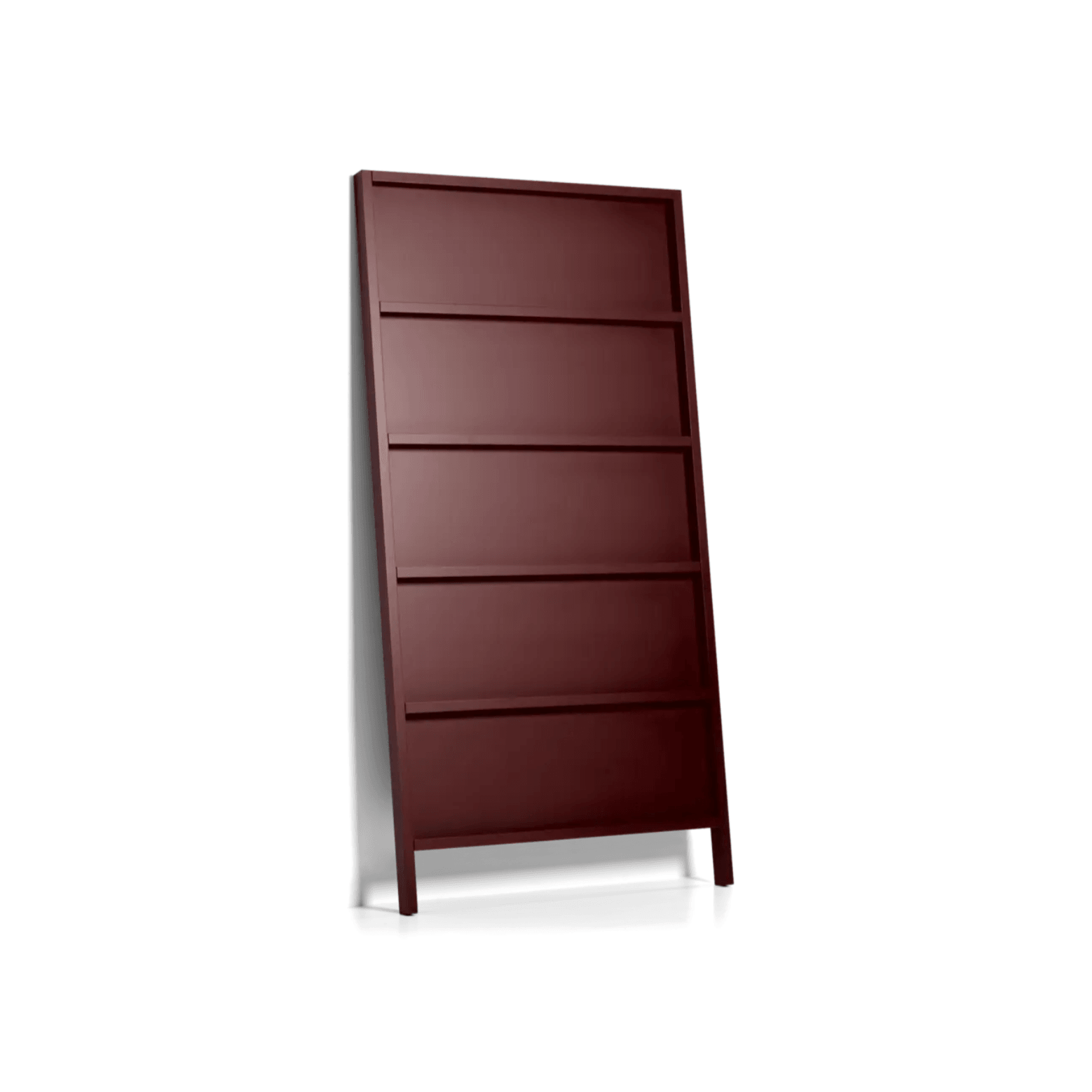 Bookcase OBLIQUE mahogany brown Moooi 210 cm Eye on Design