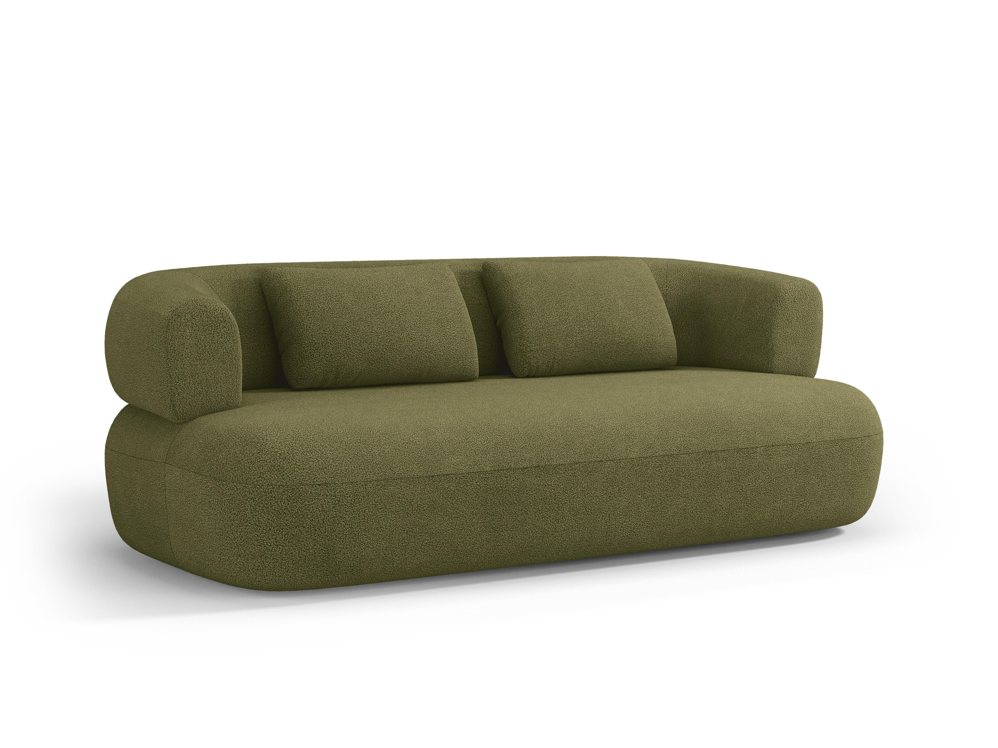 3 seater sofa ALDRIN green boucle Windsor & Co Eye on Design