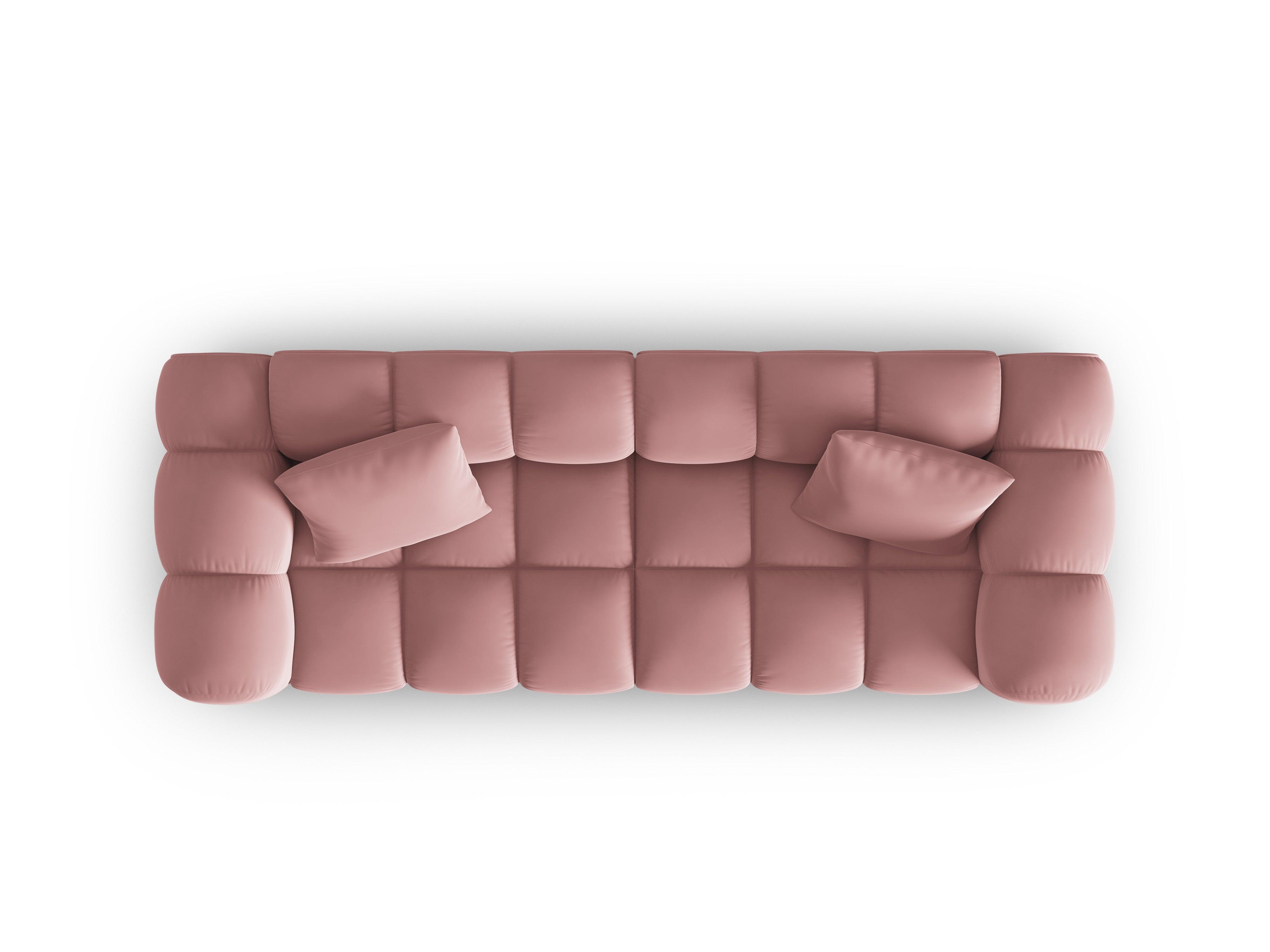 Velvet 3 seater sofa HALLEY pink Windsor & Co Eye on Design