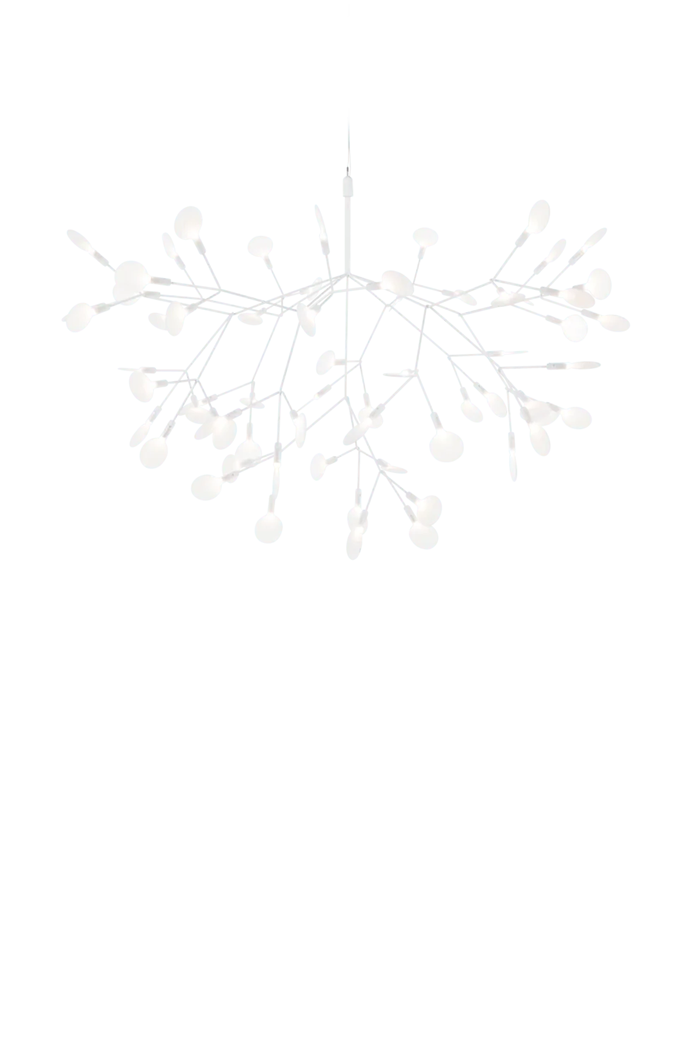 HERACLEUM III SUSPENDED chandelier white Moooi 98 cm Eye on Design