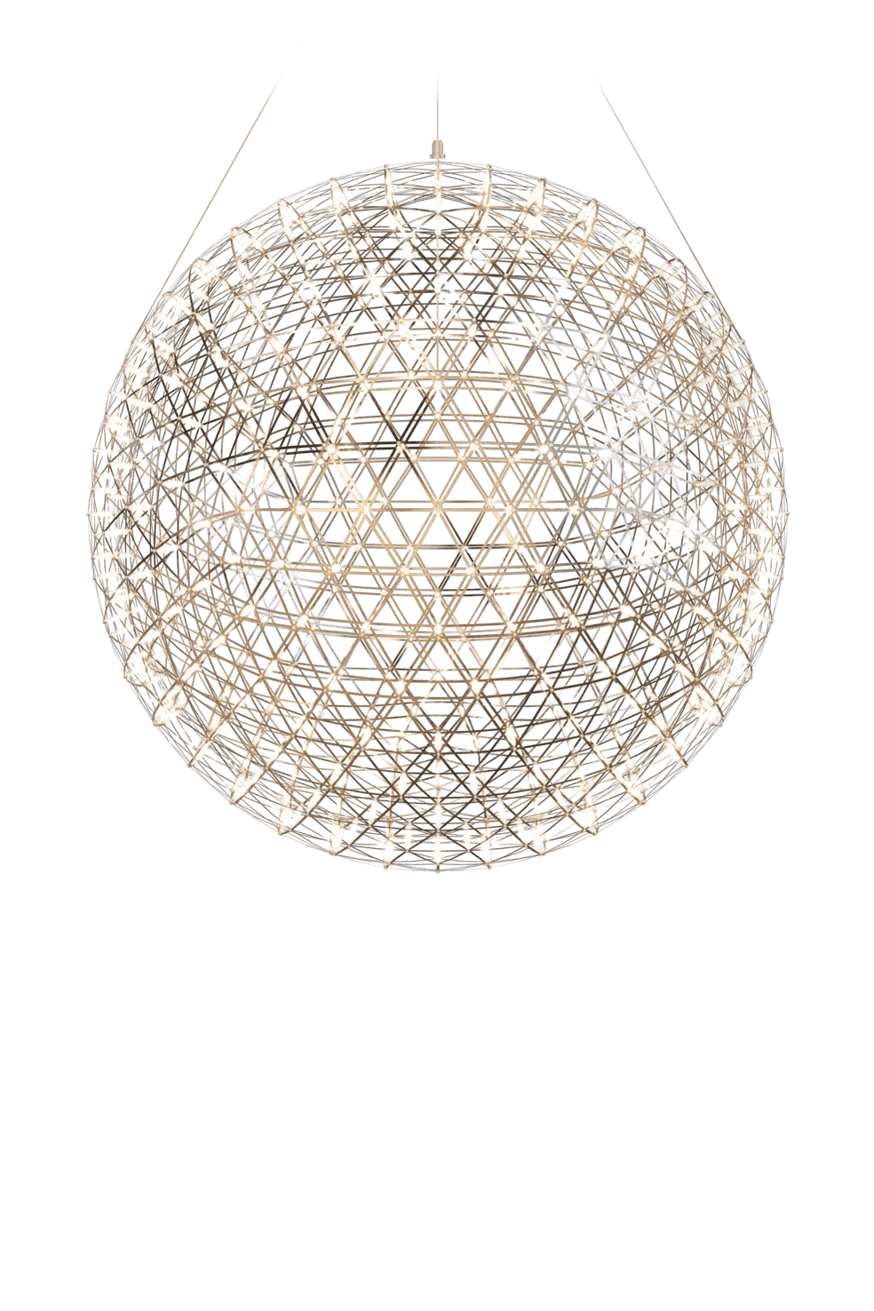 Chandelier RAIMOND II R127-R163-R199 stainless steel Moooi 127 cm Eye on Design