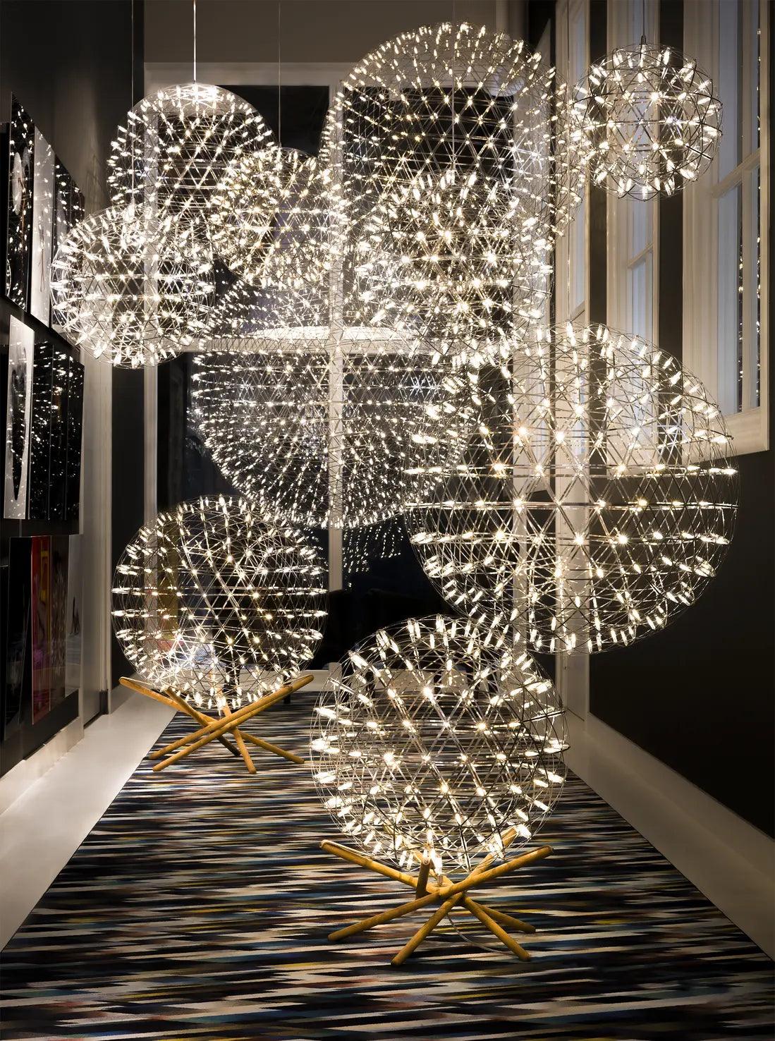 Chandelier RAIMOND II ZAFU stainless steel