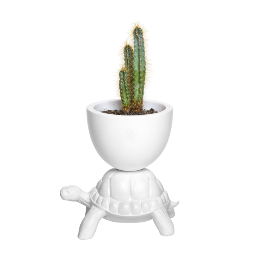 TURTLE CARRY XS flowerpot white, QeeBoo, Eye on Design