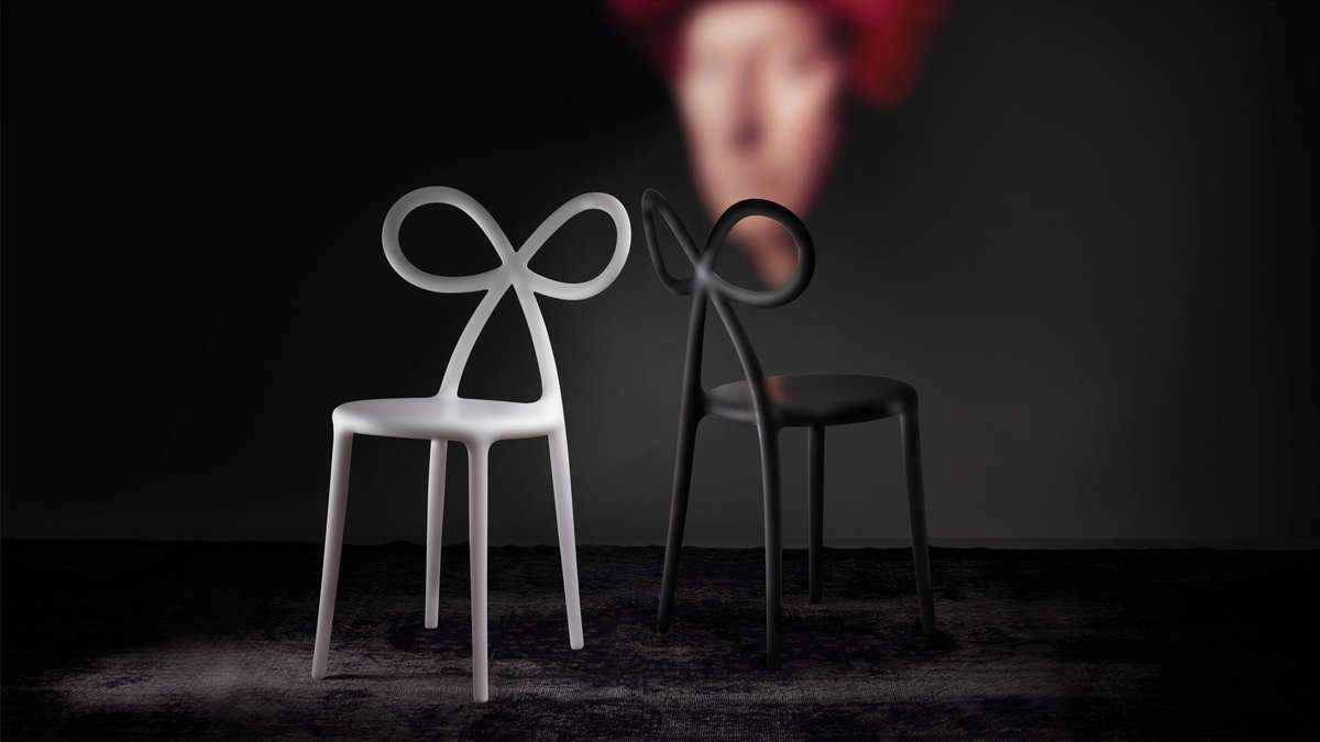 RIBBON chair black, QeeBoo, Eye on Design