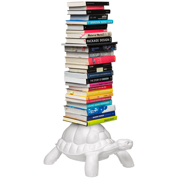 This nice, multifunctional turtle is another unusual Marcantonio project. The durable turtle armor maintains a book stand, which is perfect as an effective addition in a home office, youth room, or in an eclectic bedroom and living room.