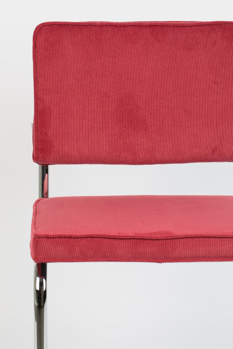 RIDGE RIB chair red, Zuiver, Eye on Design