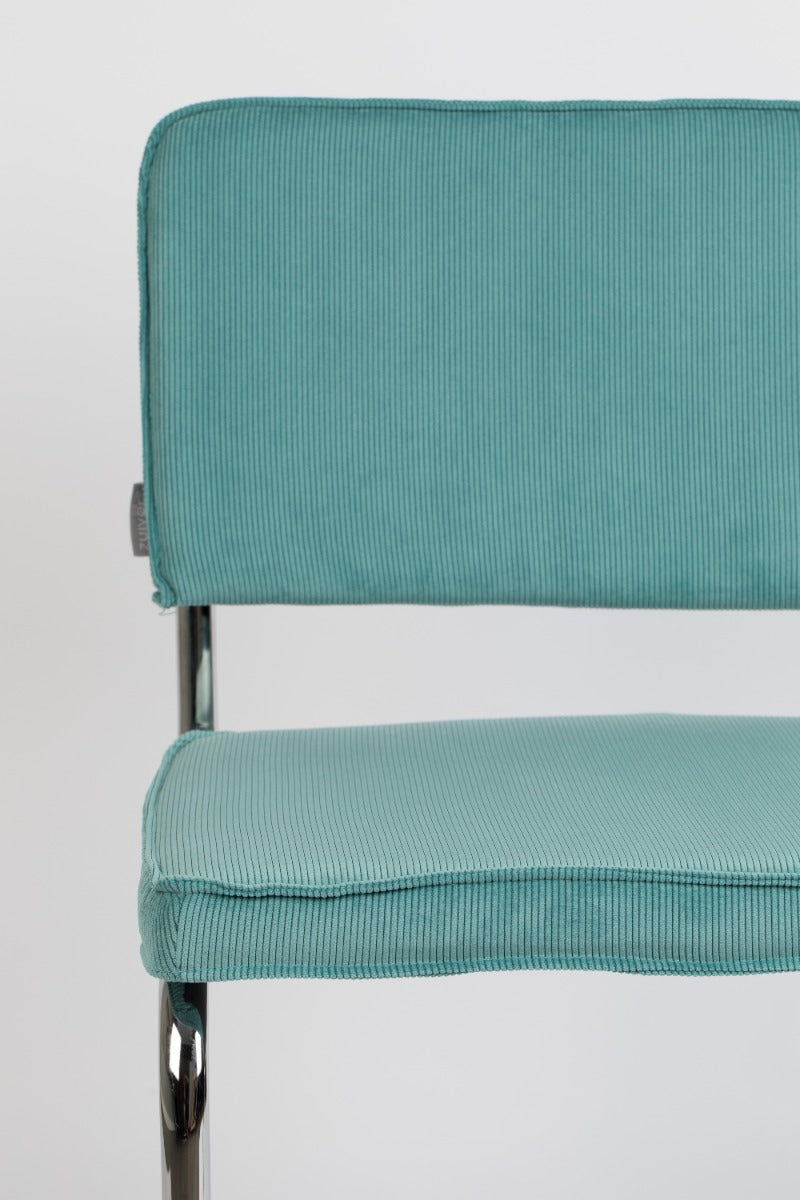 RIDGE RIB chair blue, Zuiver, Eye on Design