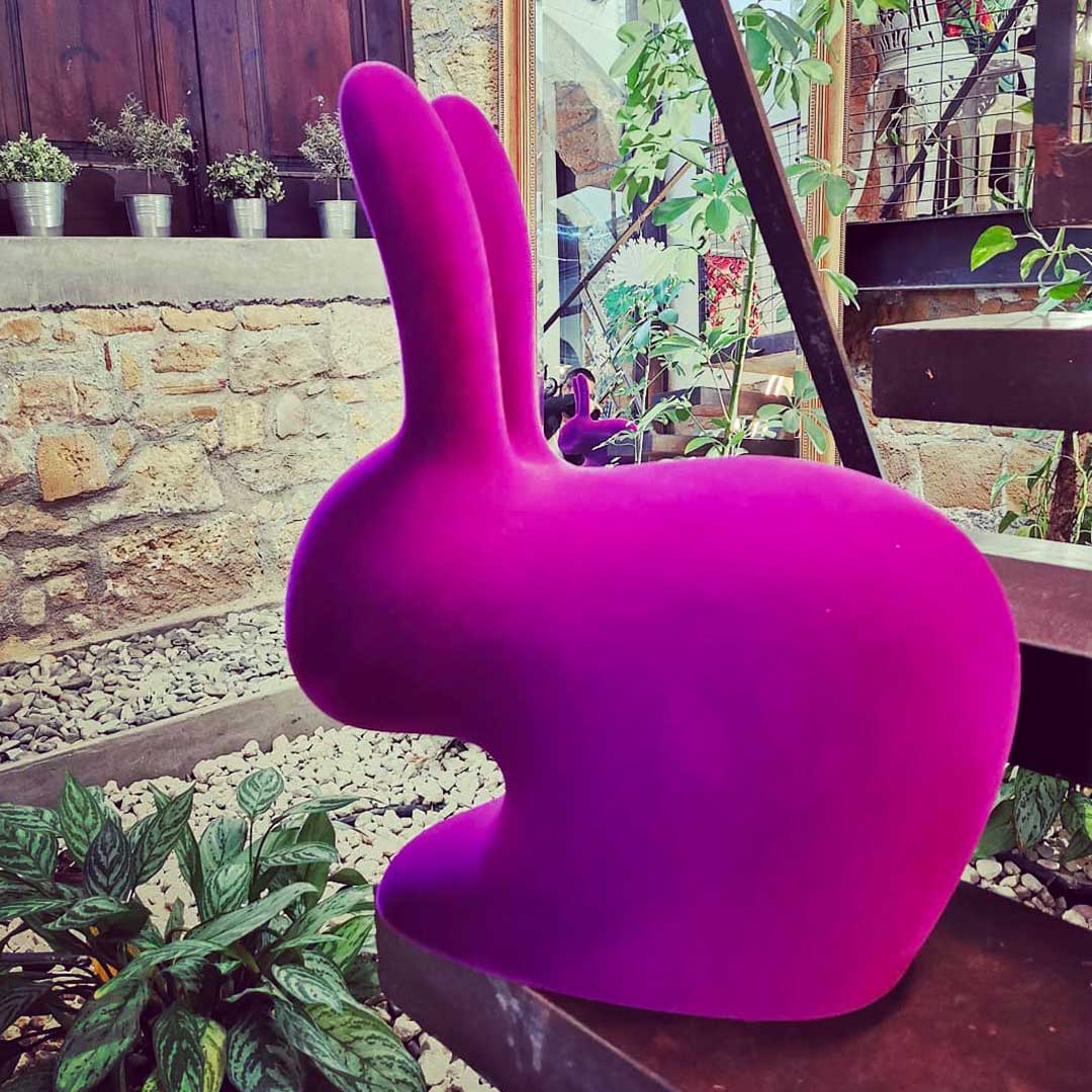 RABBIT VELVET purple chair, QeeBoo, Eye on Design