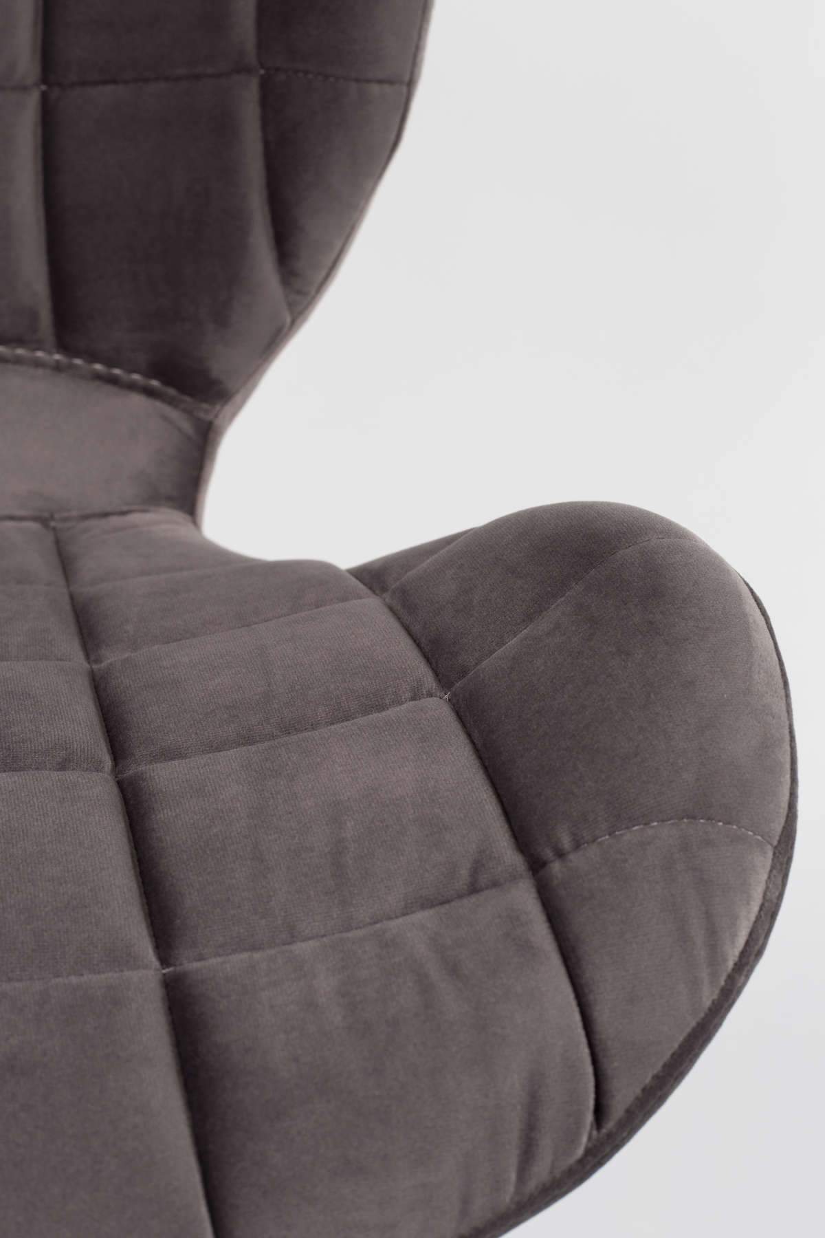 OMG VELVET chair grey, Zuiver, Eye on Design