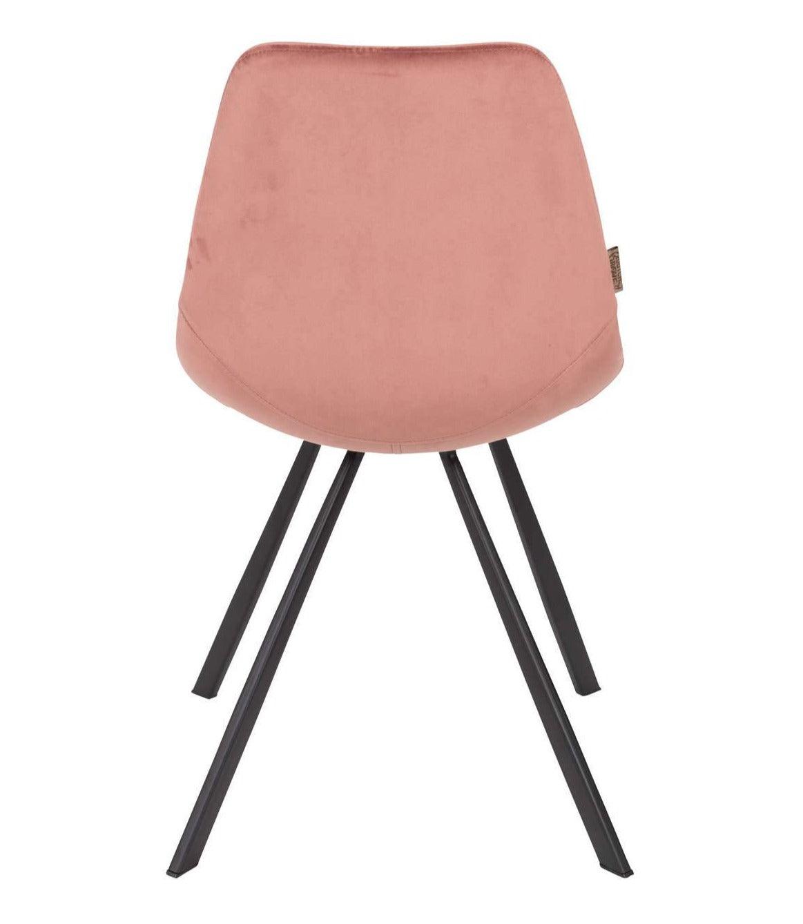 FRANKY VELVET chair pink