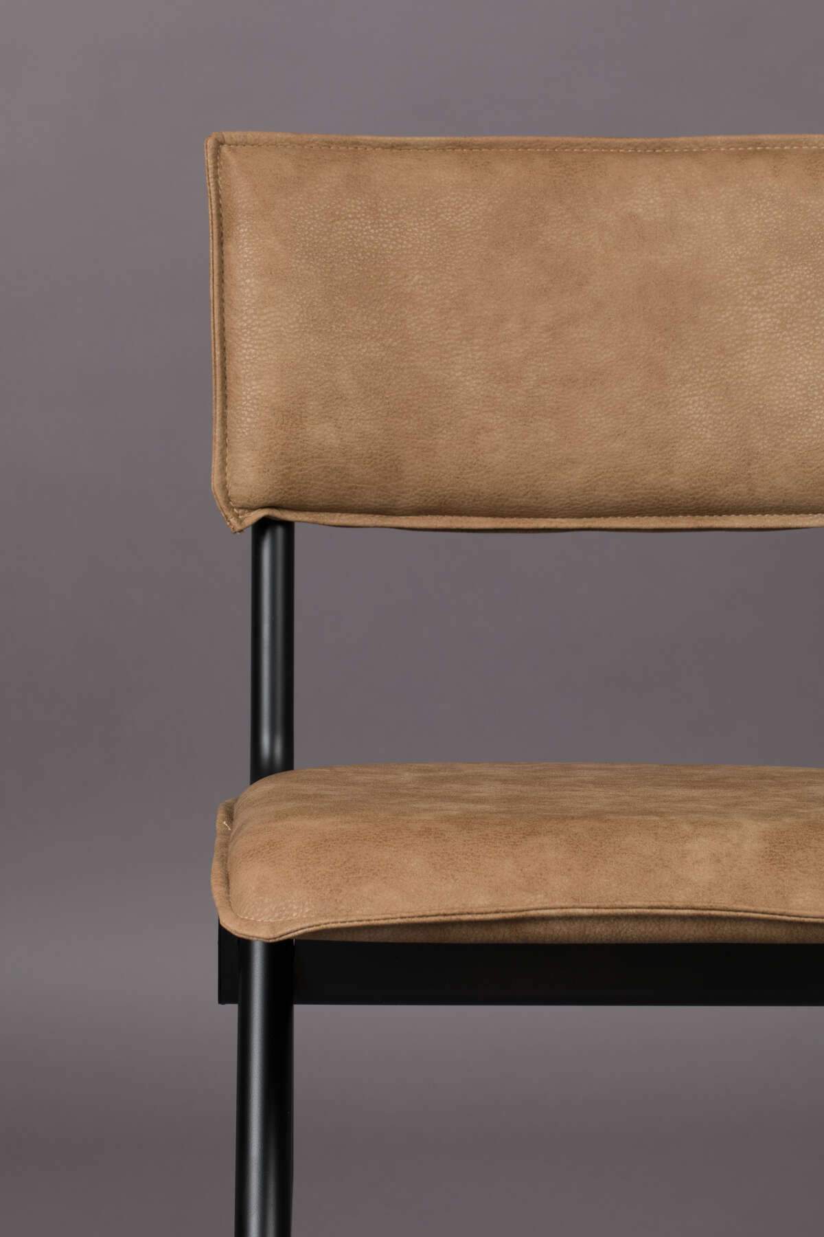 WILLOW chair eco leather brown, Dutchbone, Eye on Design