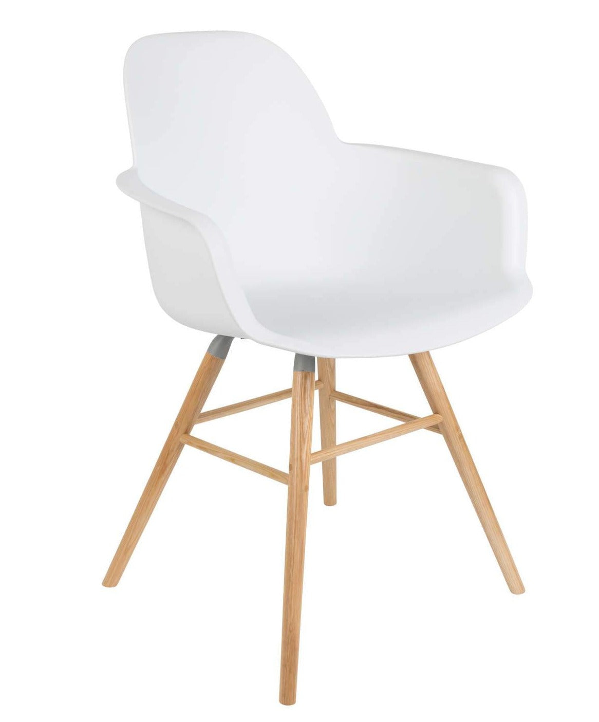 Chair with armrests ALBERT KUIP white, Zuiver, Eye on Design