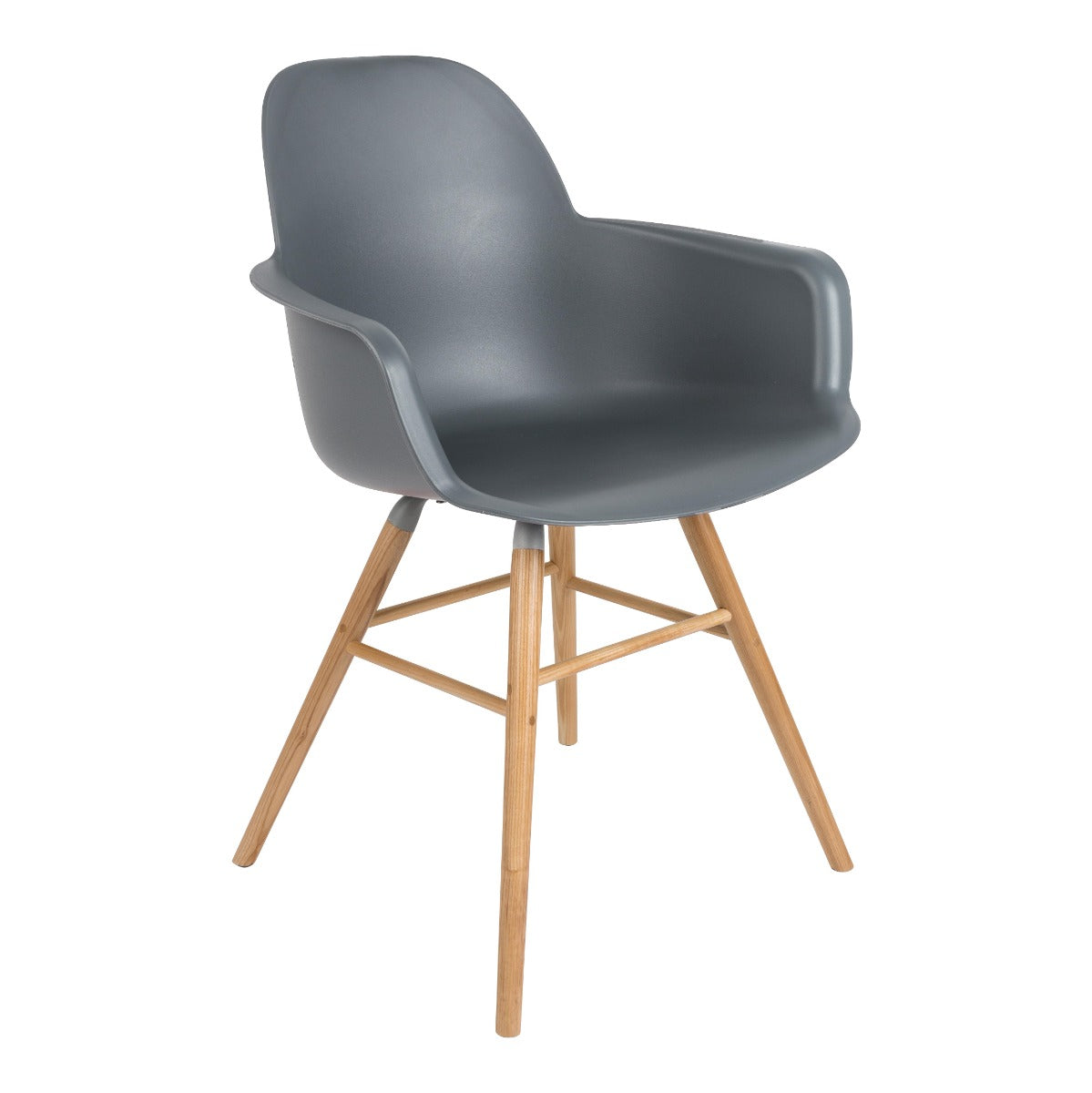 The Alebert Kuip armchair is a combination that will work great both in a modern office as well as in the Scandinavian dining room. The comfort of use is provided by armrests that make you not want to get up. The seat is made of the highest quality plastic in a distinct color. The legs are made of ash wood, which was covered with varnish, which makes them perfectly combined with the aluminum frame, creating extraordinary consistency together.