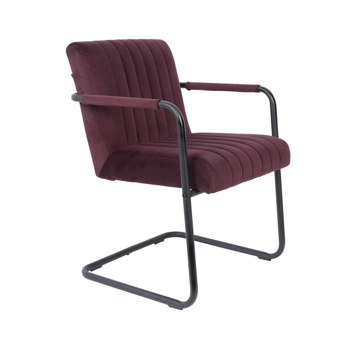STITCHED VELVET purple armchair, Dutchbone, Eye on Design