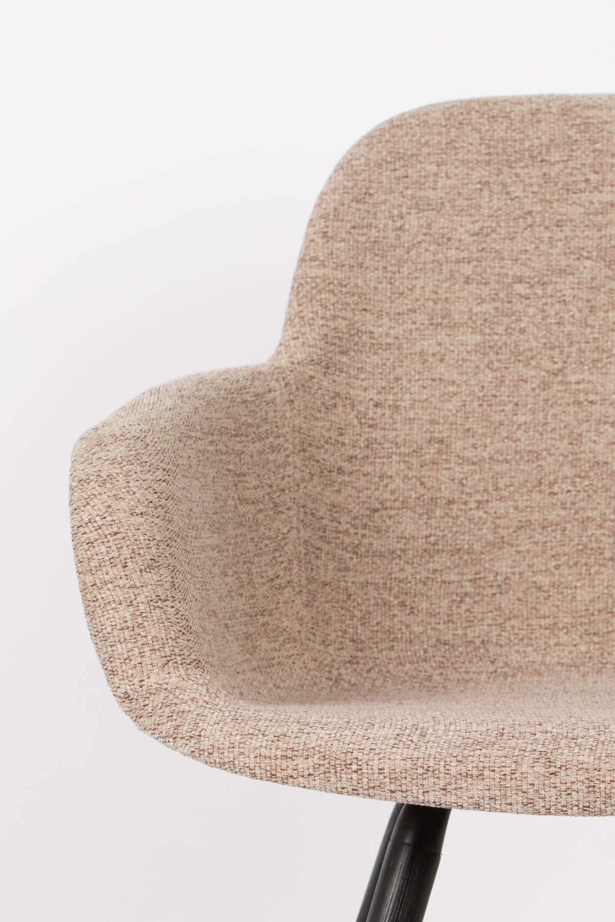 Chair with armrests ALBERT KUIP SOFT beige, Zuiver, Eye on Design