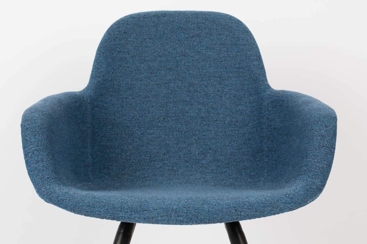 Chair with armrests ALBERT KUIP blue, Zuiver, Eye on Design