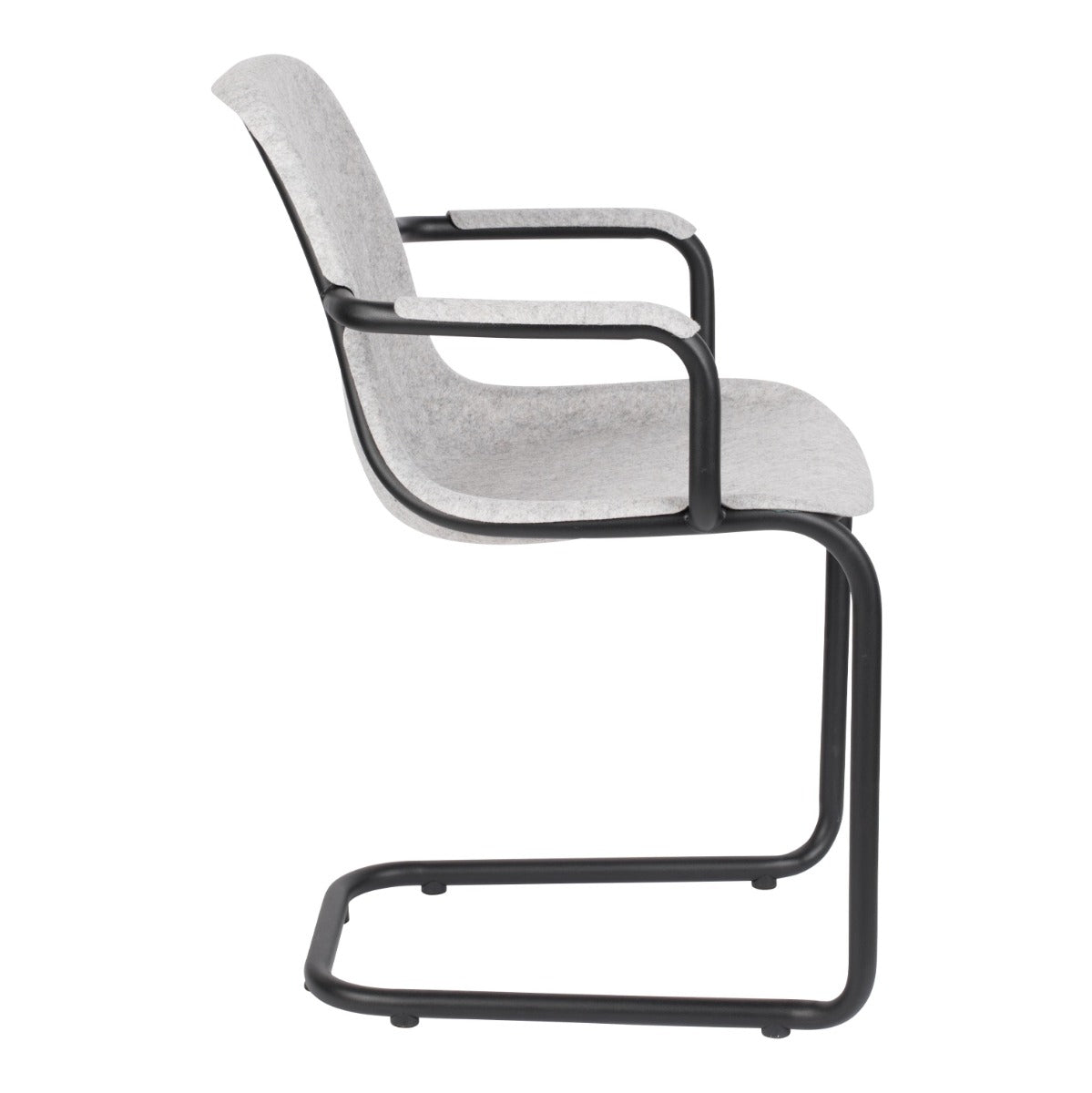 THIRSTY chair with armrests ash grey