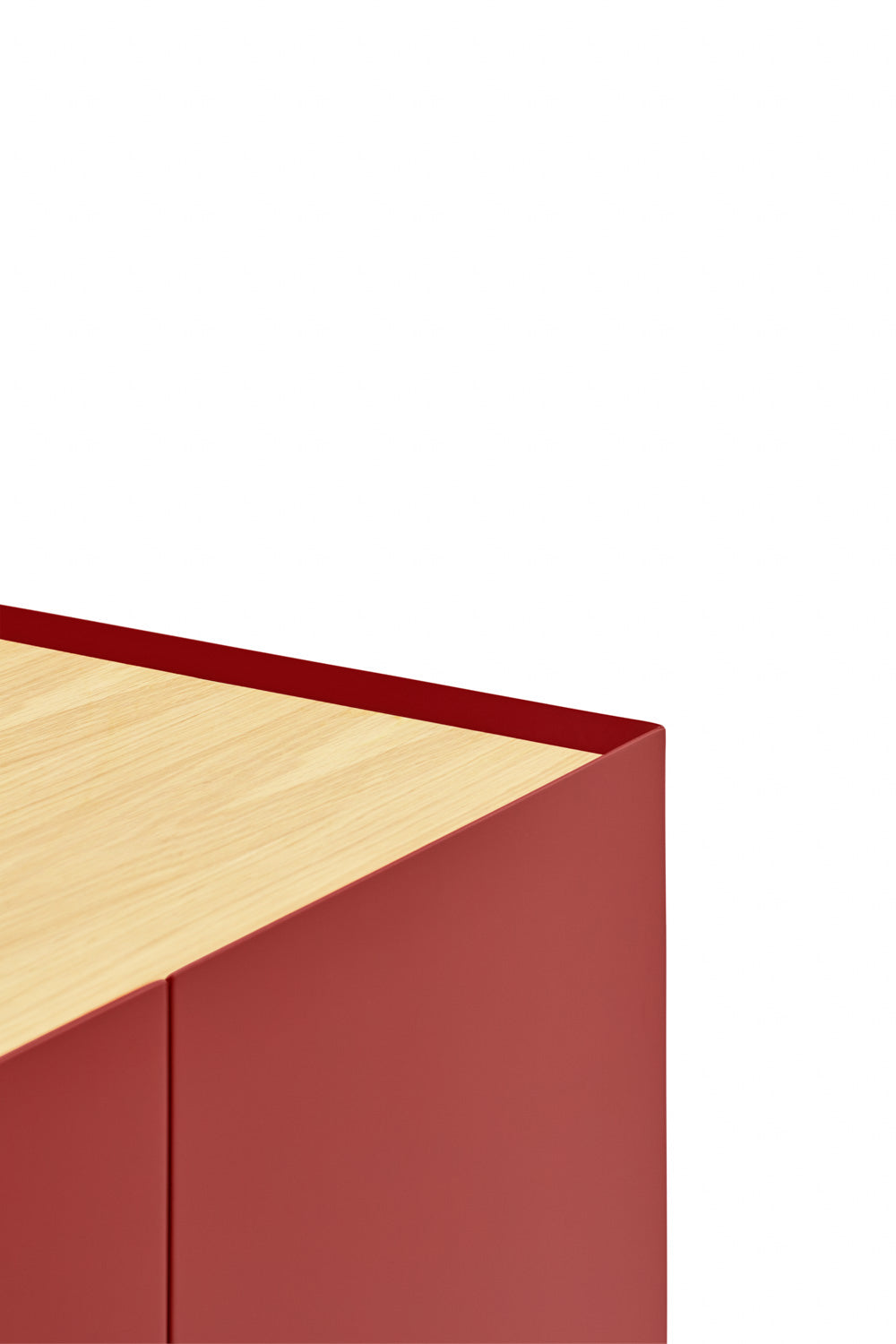 ARISTA high chest of drawers red