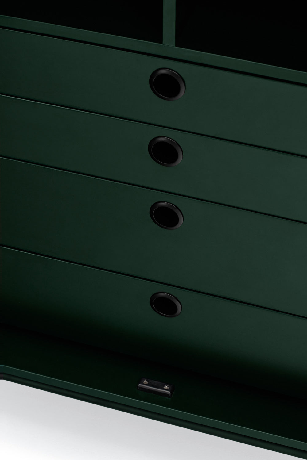 PUNTO high chest of drawers dark green