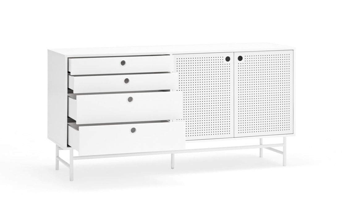 PUNTO chest of drawers white