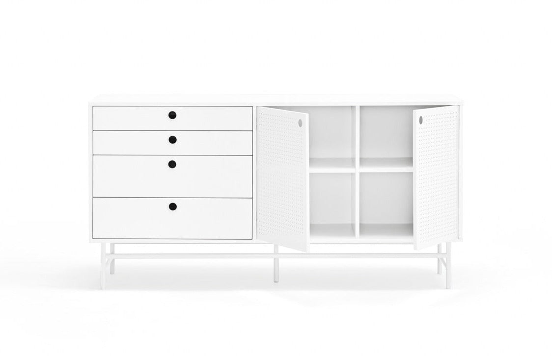 PUNTO chest of drawers white