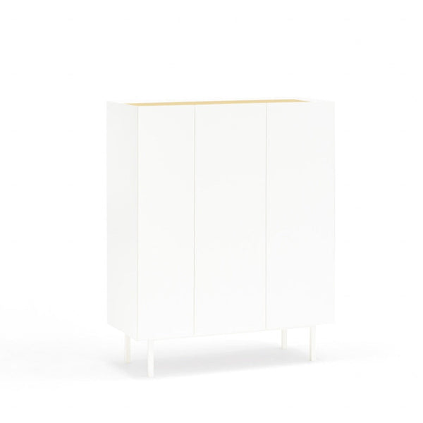 ARISTA high chest of drawers white