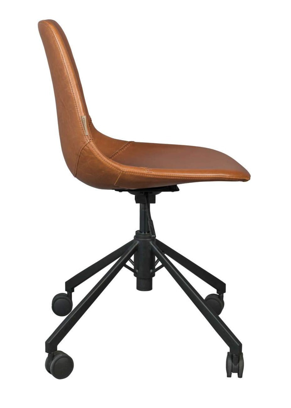 Office chair FRANKY eco leather brown, Dutchbone, Eye on Design